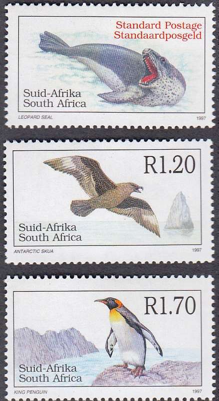 RSA 1997: ADD VALUES TO FEFINITIVE ISSUE MNH (SACC 1061-1063)