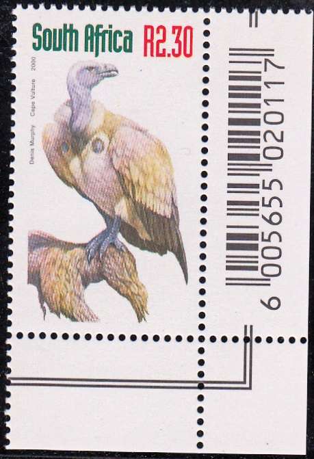 RSA 2000: 6th DEFINITIVE ISSUE R2.30 CAPE VULTURE MNH (SACC 1257)