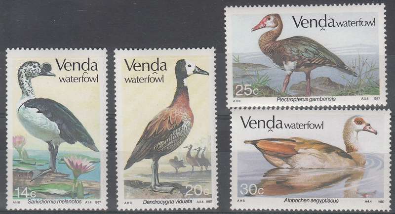 VENDA 1987:WATERFOWL FULL SET MNH (SACC 151-154)