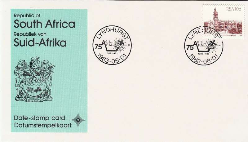 RSA DATE-STAMP CARD 1983: LYNDHURST