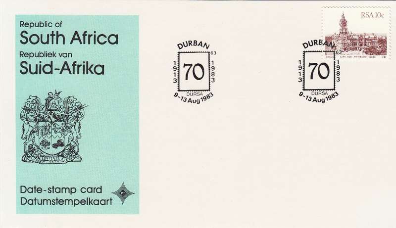 RSA DATE-STAMP CARD 1983: DURSA