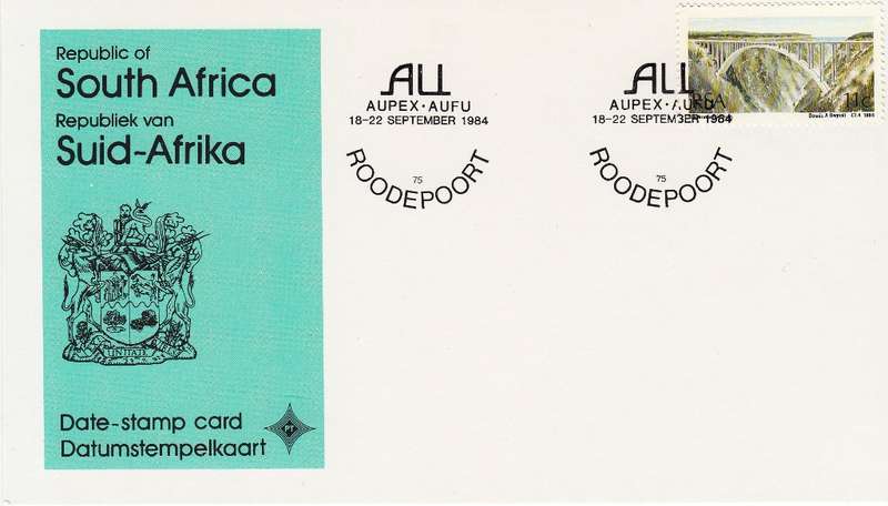 RSA DATE-STAMP CARD 1984: ROODEPOORT OPEX