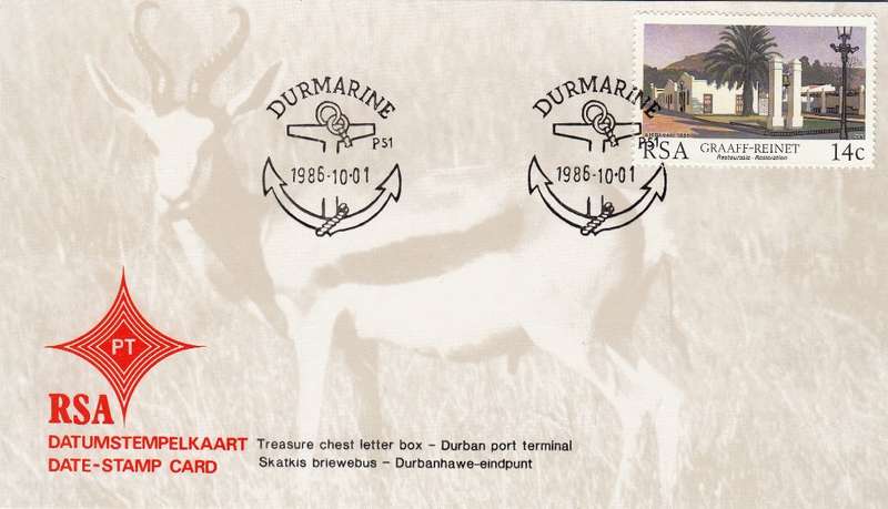 RSA DATE-STAMP CARD 1986: DURMARINE