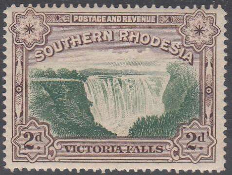 SOUTHERN RHODESIA 1935 LARGE FALLS 2d MNH (SACC 36)