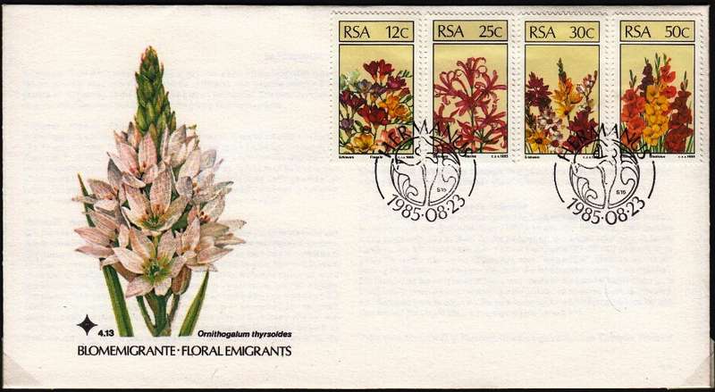 RSA 1997: OFFICIAL FDC 4.13 - FLORAL EMMIGRANTS