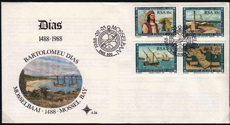 RSA 1997: OFFICIAL FDC 4.24 - 500th ANNIVERSARY OF DISCOVERY OF THE CAPE OF GOOD HOPE BY DIAS