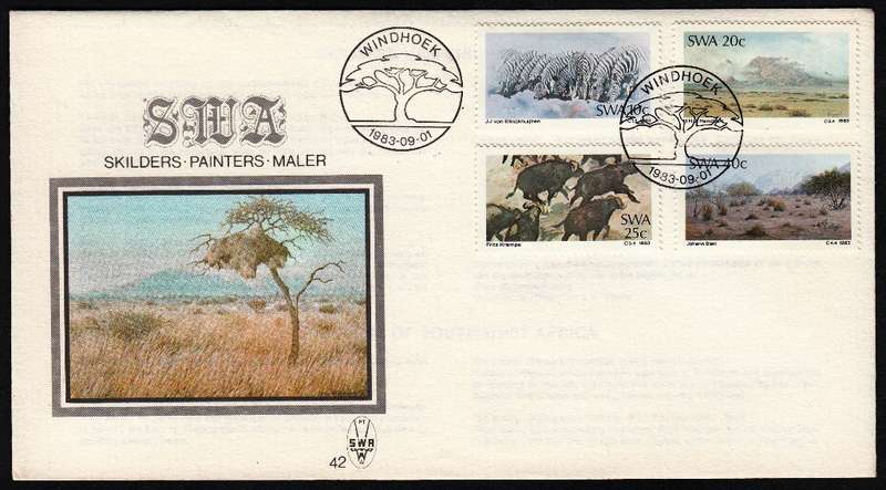 SWA 1983: FDC 42 - SWA PAINTERS