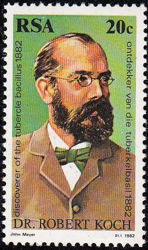 RSA 1982: CENTENARY OF DISCOVERY OF TUBERCLE BACILLUS MNH (SACC 509)