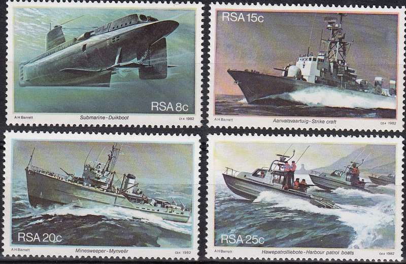 RSA 1982: ANNIVERSARY OF SIMONSTOWN FULL SET MNH (SACC 510-513)