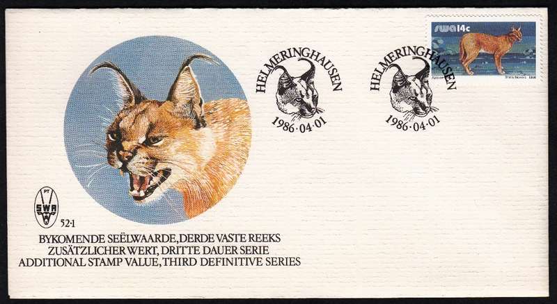 SWA 1985: OFFICIAL FDC 52.1 - ADDITIONAL VALUE 14c