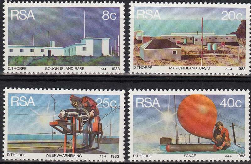 RSA 1983: WEATHER STATIONS FULL SET MNH (SACC 541-544)