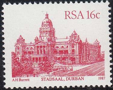 RSA 1987 FOURTH DEFINITIVE ISSUE ARGITECTURE 16c MNH (SACC 624)