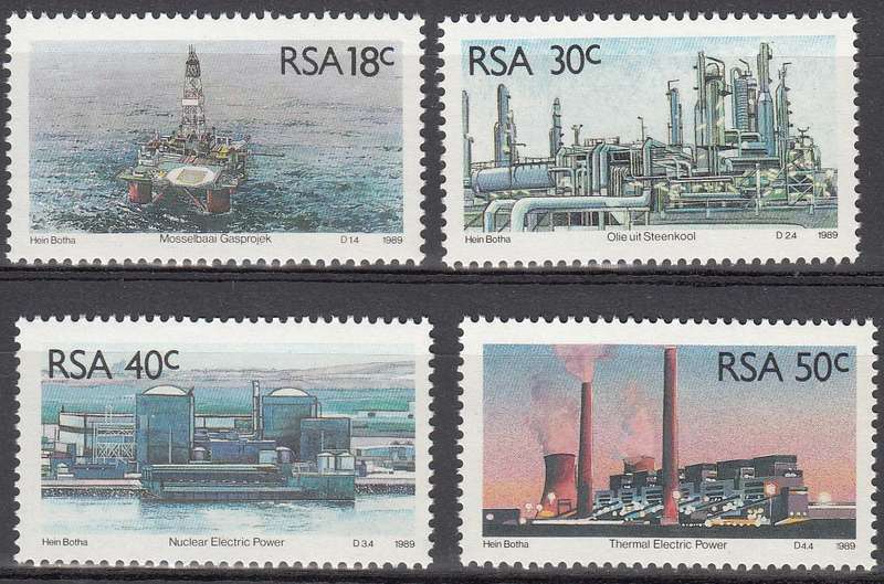 RSA 1989 SA ENERGY RESOURCES FULL SET MNH (SACC 711-714)