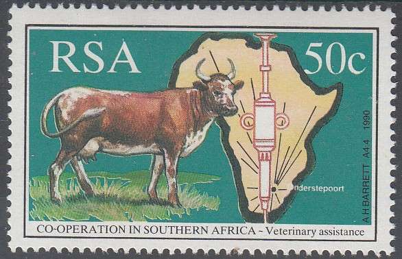 RSA 1990: CO-OPERATION IN SOUTHERN AFRICA 50c MNH (SACC 718)