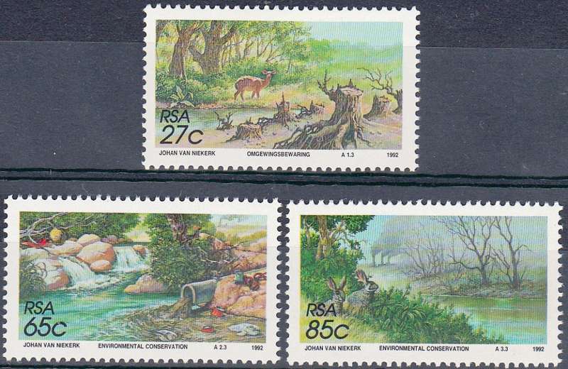 RSA 1992: Environmental Conservation FULL SET MNH (SACC 759-761)
