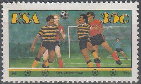 RSA 1992: SPORT FULL 35c SOCCER MNH (SACC 779)
