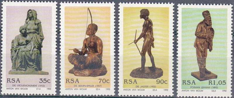 RSA 1992: 130th BIRTH ANNIVERSARY OF ANTON VAN WOUW FULL SET MNH (SACC 785-788)