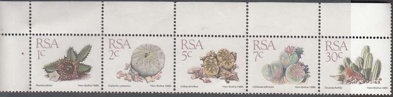 RSA 1993: READERS DIGEST STRIP OF 5 MNH (SACC 824a)