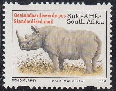 RSA 1996 6th DEFINITIVE ISSUE ENDANGERED FAUNA standard mail MNH (SACC831c)