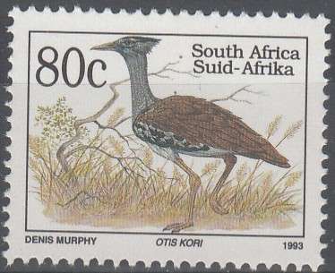 RSA 1993: 7th DEFINITIVE SERIES TYPE 1 80c MNH (SACC 837) latin inscription