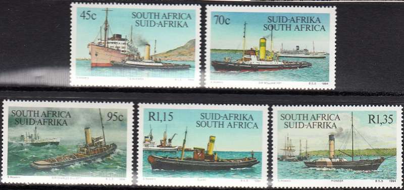 RSA 1994: TUGBOATS FULL SET OF 5 MNH (866-870)