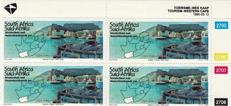 RSA 1995: TOURISM WESTERN CAPE CONTROL BLOCK MNH (SACC 895)