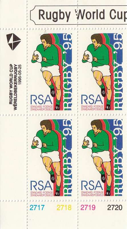 RSA 1995: RUGBY WORLD CUP TOURNAMENT CONTROL BLOCKS MNH (SACC 896, 897, 899)