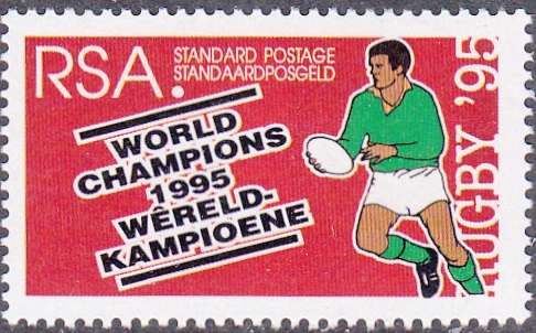 RSA  1995: SA RUGBY WORLD CHAMPIONS SET MNH (SACC 903/4)