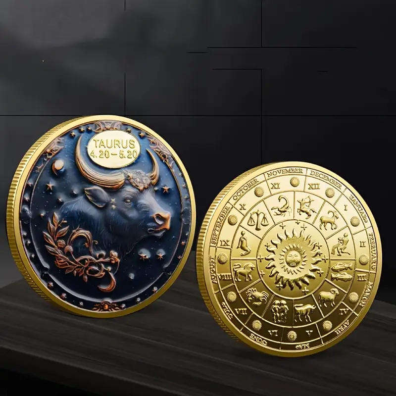 Taurus Zodiac sign commemorative novelty coin (40mm)