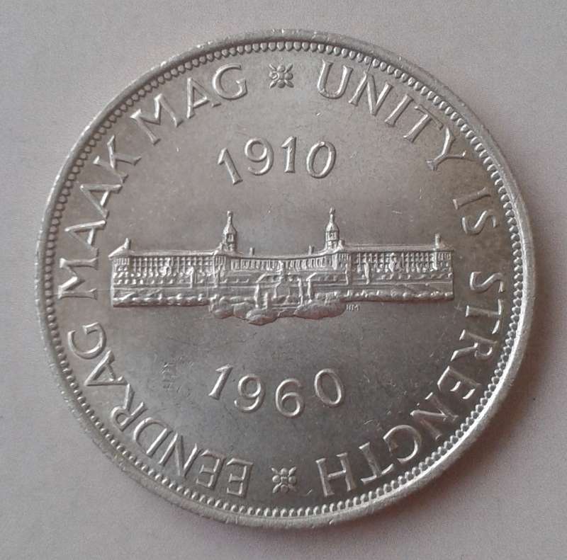 Uncirculated 1960 union silver 5 Shillings