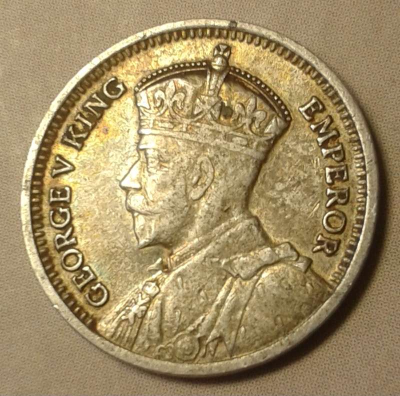 1935 Southern Rhodesia sterling silver threepence.
