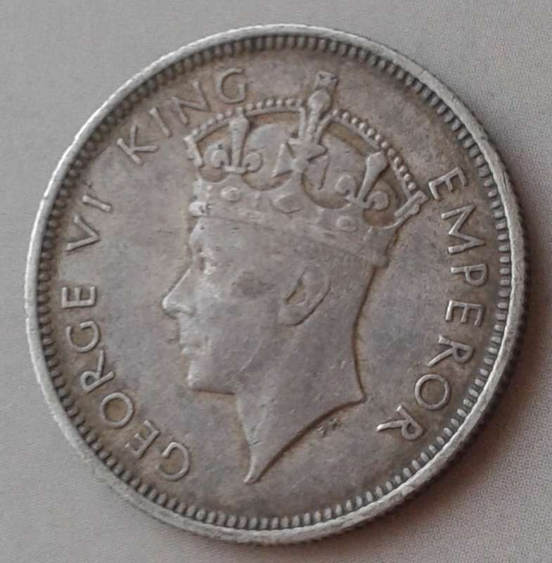 Nice 1937 Southern Rhodesia sterling silver shilling.