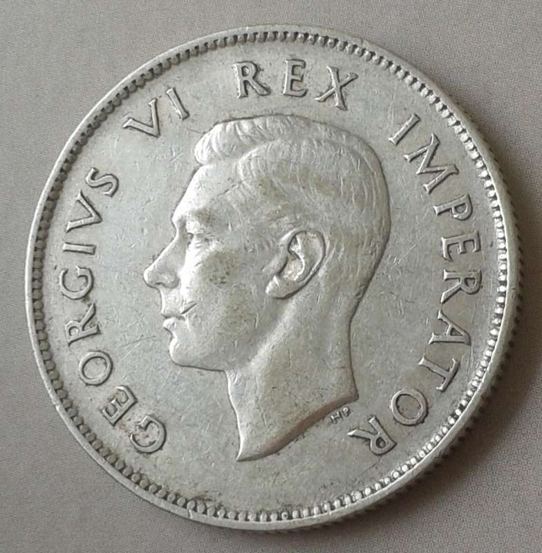 1945 Union silver 2 Shillings