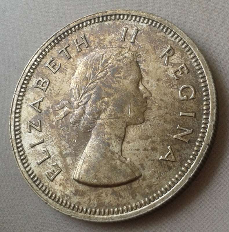 Decent 1959 Union silver 2 Shillings