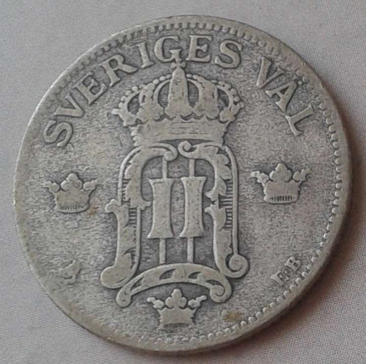1907 Sweden silver 50 Ore