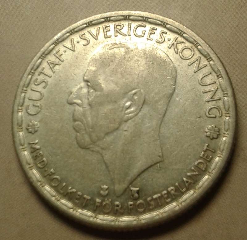 1949 Sweden silver 1 Krona.