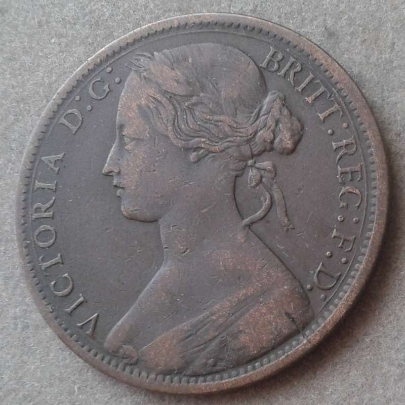 1868 British penny