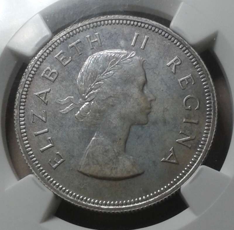 1956 Union proof silver 2 1/2 Shillings NGC PF66