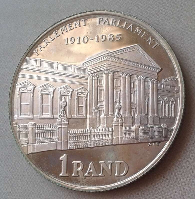 Beautiful 1985 Parliament proof silver R1