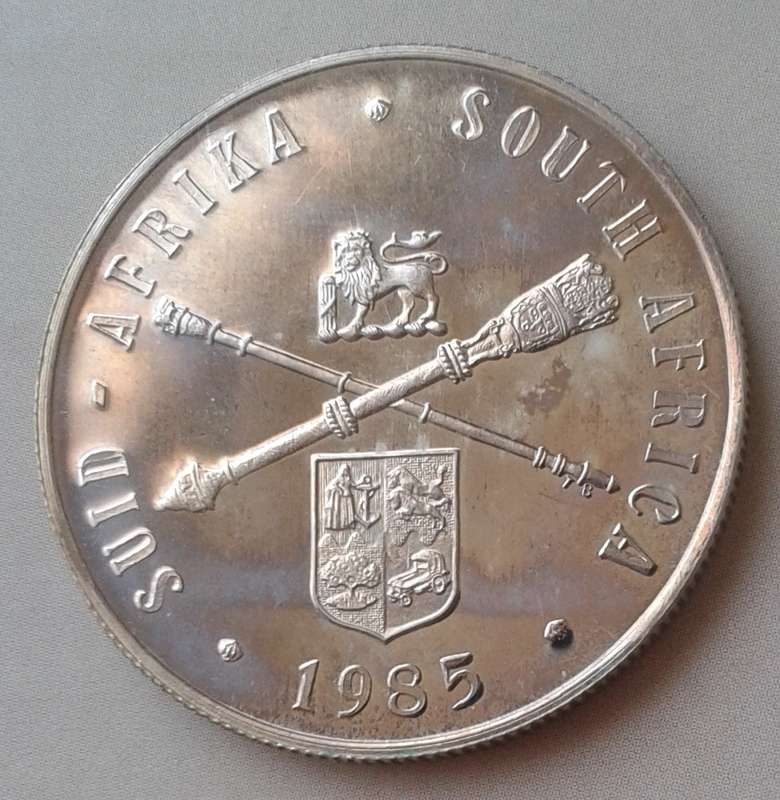 Beautiful 1985 Parliament proof silver R1