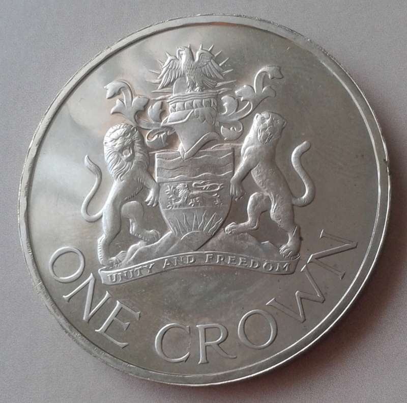 1966 Malawi proof crown in original box (mintage: 20000)