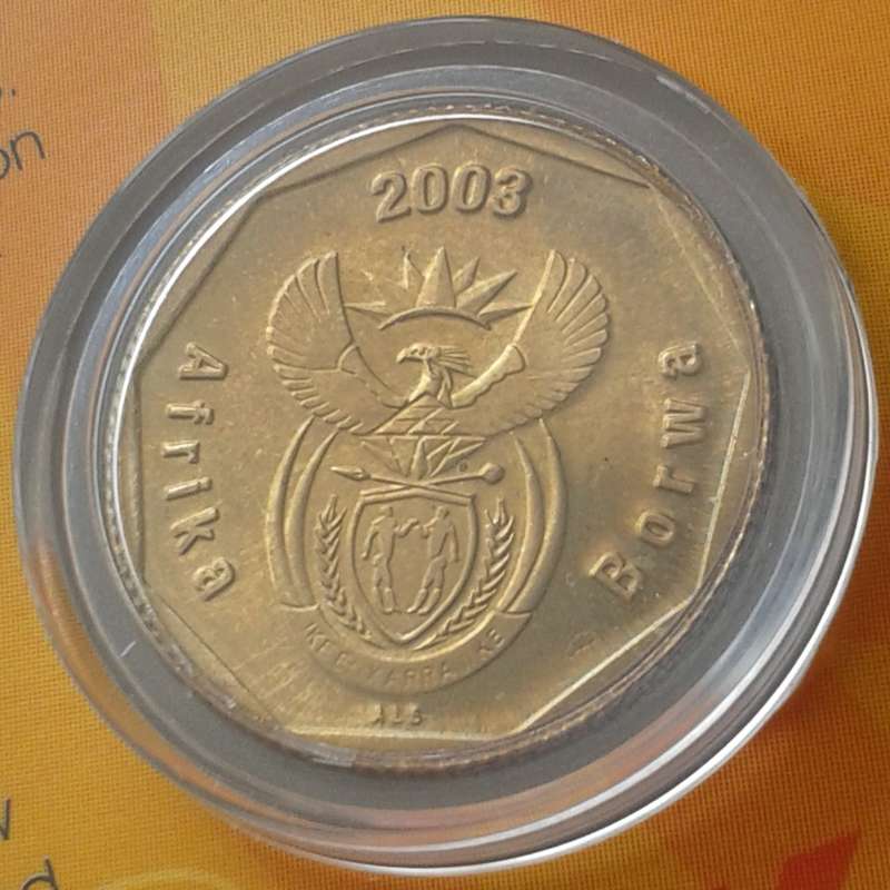 Scarce 2003 cricket 50c in card minted in Coin World (low mintage)