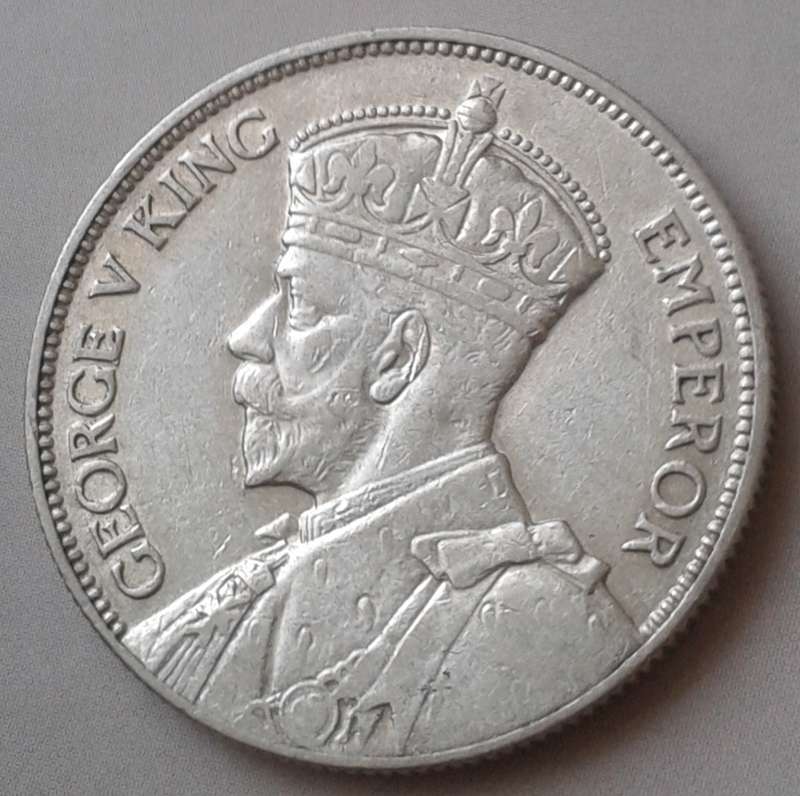 1934 Southern Rhodesia sterling silver 2 Shillings (lower mintage)