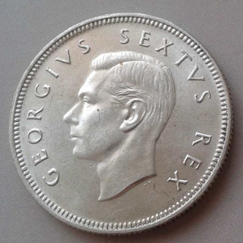 Uncirculated 1952 Union silver 2 Shillings