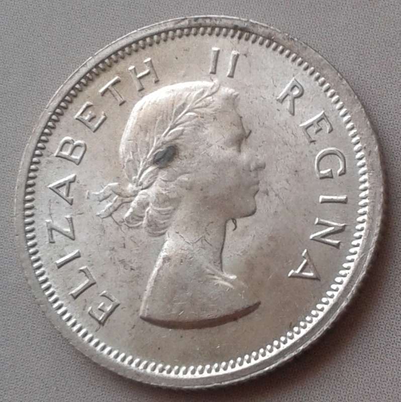High grade 1953 union silver sixpence