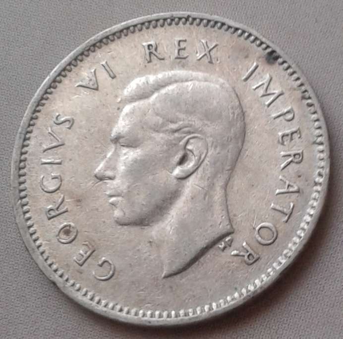 1946 Union silver tickey in XF.