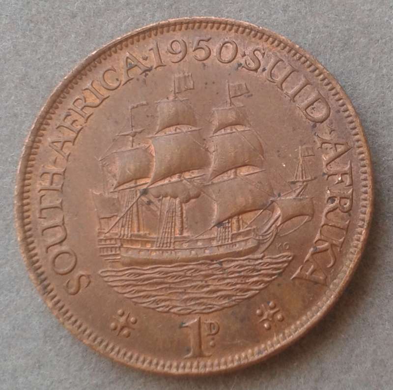1950 Union penny with uncirculated details