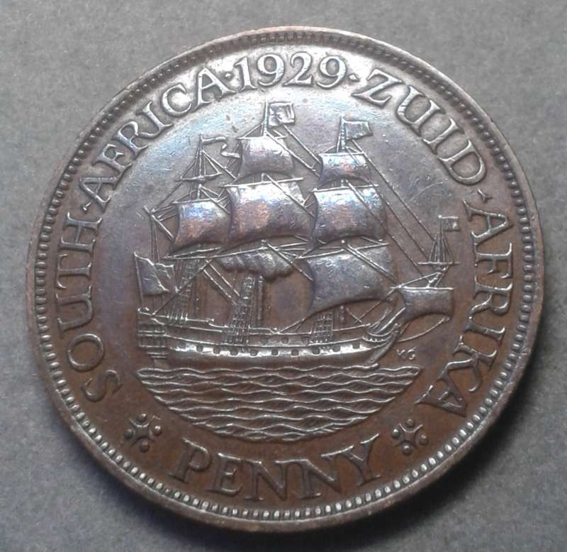 1929 Union penny with XF+ details