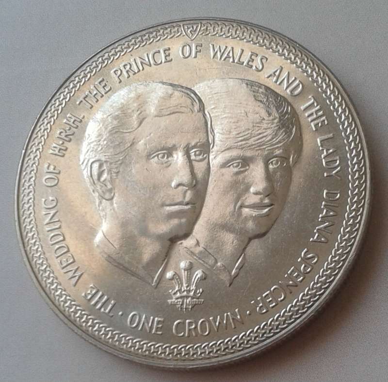 1981 Isle of Man crown (Charles/Diana royal wedding)