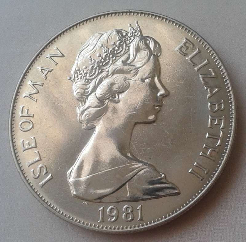 1981 Isle of Man crown (Charles/Diana royal wedding)